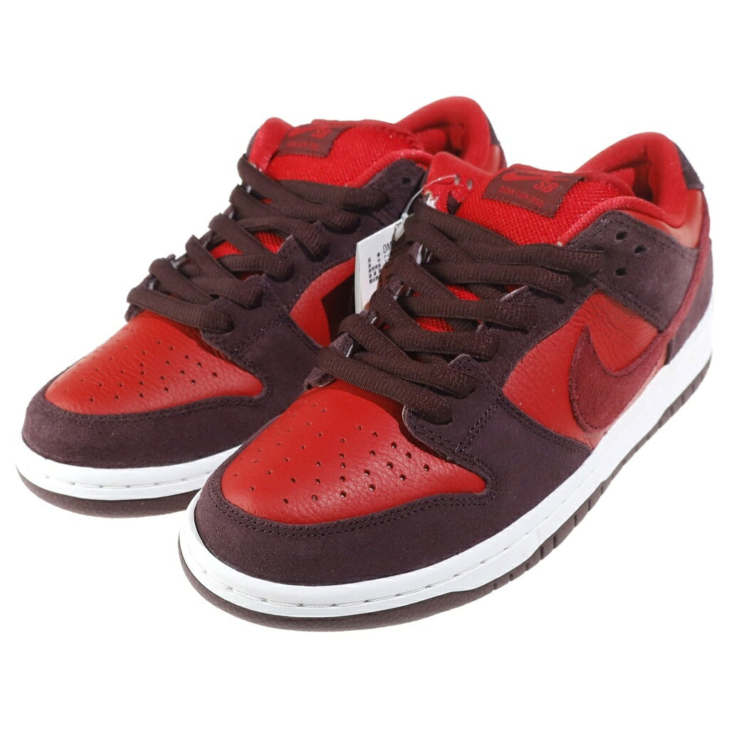 NIKE SB(ナイキエスビー) DUNK LOW CHERRY DM0807-600 ダンク チェリー ローカットスニーカー レッド/ブラウン US9/27cm