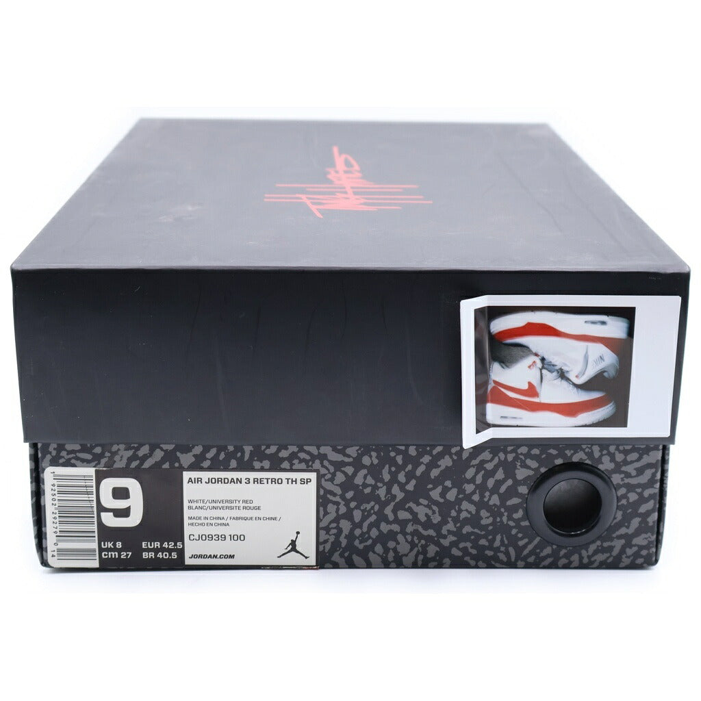 NIKE(ナイキ) AIR JORDAN 3 RETRO TINKER WHITE CJ0939-100 エアジョーダン3 レトロ ティンカー ホワイト ハイカットスニーカー US9/27cm