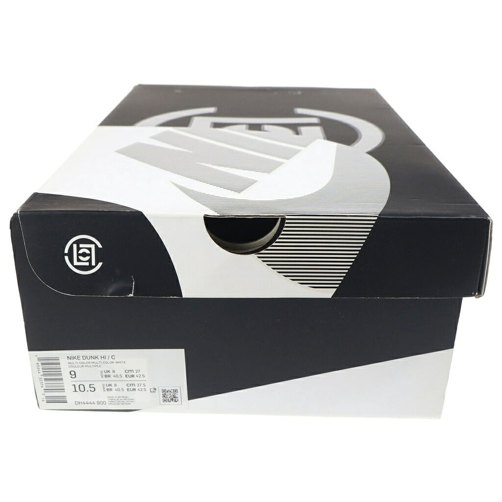 NIKE(ナイキ) ×CLOT DUNK HIGH SILVER DH4444-900 クロット ダンク ハイカットスニーカー シルバー US9/27cm