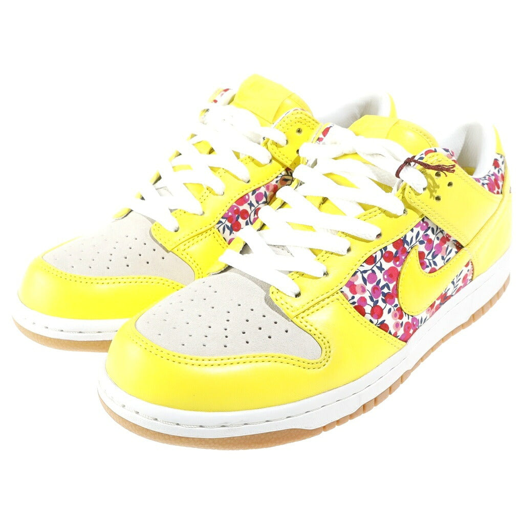 NIKE(ナイキ) 【観賞用 2008年製】 WMNS DUNK LOW PREMIUM 318639-671 ウィメンズ ダンクロー ローカットスニーカー イエロー US10.5/27.5cm