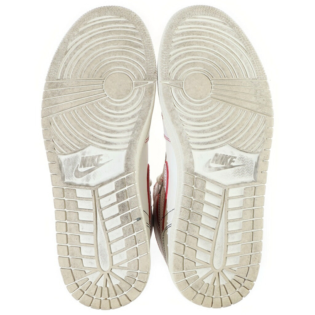 NIKE(ナイキ) AIR JORDAN 1 HIGH OG University Red 555088-160 エアジョーダン1 ハイ ユニバーシティレッド ハイカットスニーカーシューズ ホワイト/レッド US9.5/27.5cm