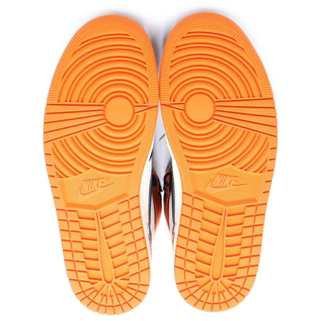NIKE(ナイキ) AIR JORDAN 1 RETRO HIGH OG SHATTERED BACKBOARD DZ5485-008 エアジョーダン1 レトロ シャッタードバックボード ハイカットスニーカー オレンジ/ブラック US9.5/27.5cm