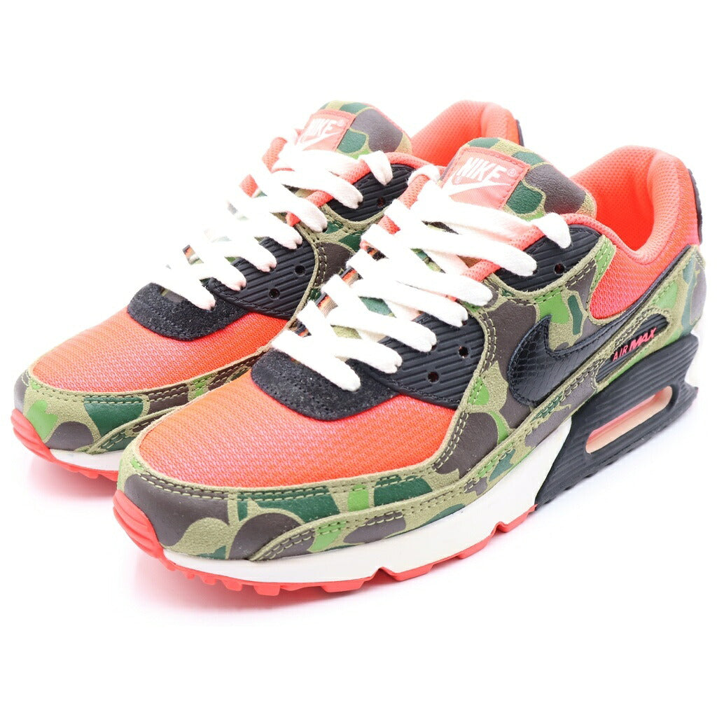 NIKE(ナイキ) ×atmos AIR MAX 90 DUCK CAMO CW6024-600 アトモス エアマックス90 ダックカモ ローカットスニーカー ピンク/カーキ US9/27cm