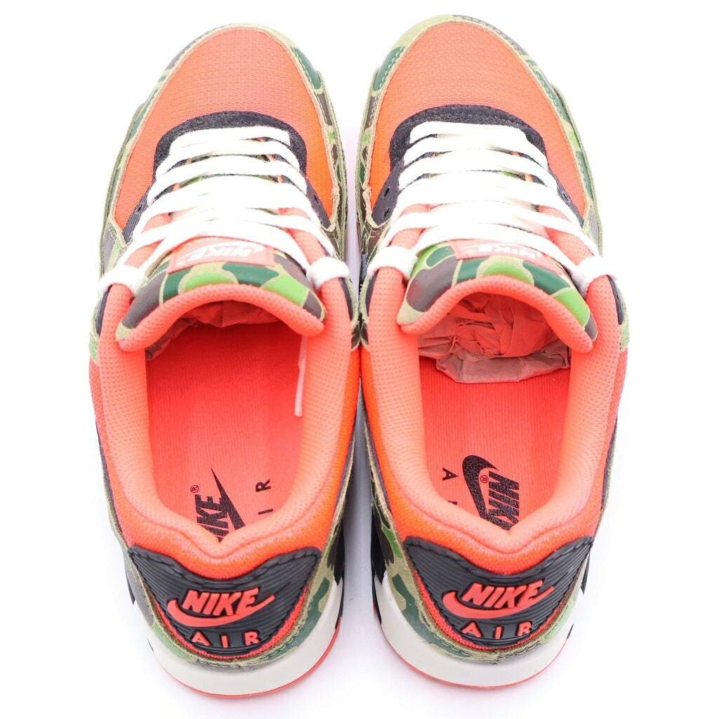 NIKE(ナイキ) ×atmos AIR MAX 90 DUCK CAMO CW6024-600 アトモス エアマックス90 ダックカモ ローカットスニーカー ピンク/カーキ US9/27cm
