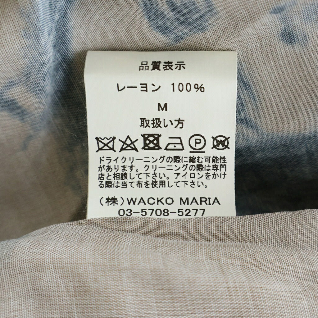 WACKO MARIA(ワコマリア) 22AW BOB MARLEY HAWAIAN SHIRT L/S TYPE-2 ボブマーリー 開襟 レーヨン ハワイアン アロハ半袖シャツ ブラウン