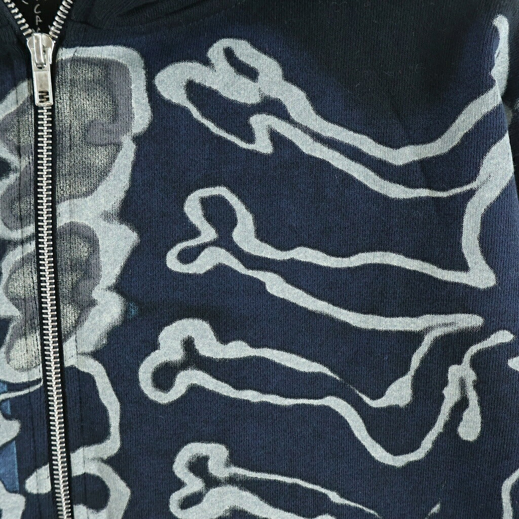 Cactus Jack(カクタスジャック) ×Fragment Desing Skeleton Zip Up Hoodie フラグメントデザイン スケルトン プリント スウェット ジップアップ パーカー ブラック