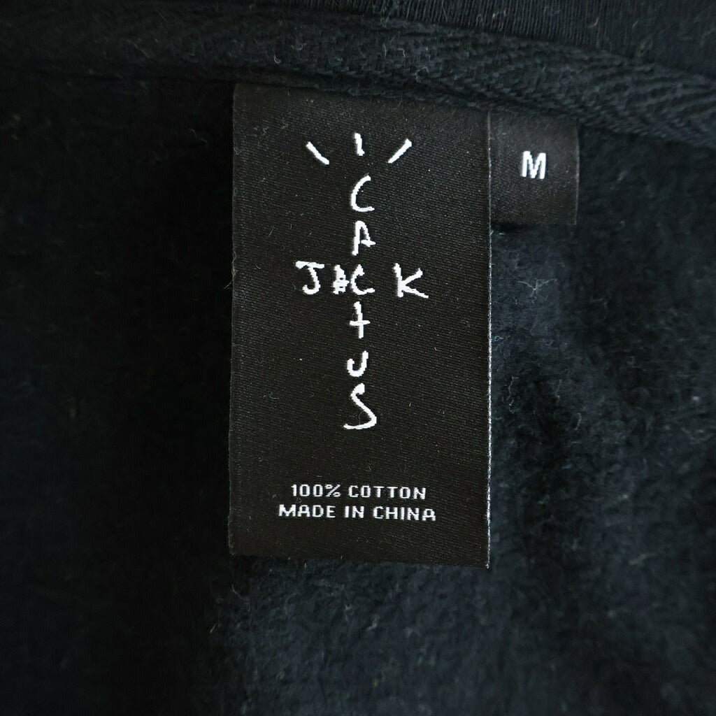 Cactus Jack(カクタスジャック) ×Fragment Desing Skeleton Zip Up Hoodie フラグメントデザイン スケルトン プリント スウェット ジップアップ パーカー ブラック