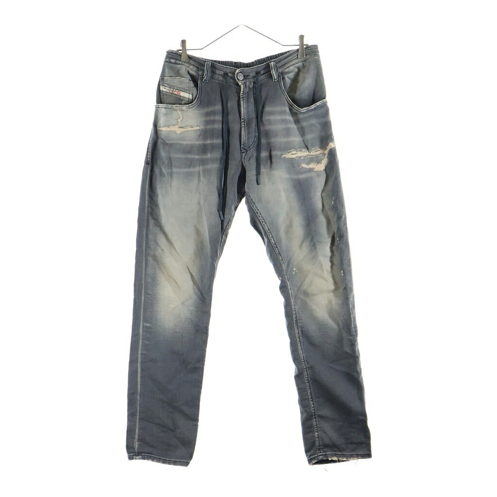 DIESEL(ディーゼル) 2032 D-KROOLEY-B JOGG テーパードシルエット ジョグジーンズ ブラック A14847