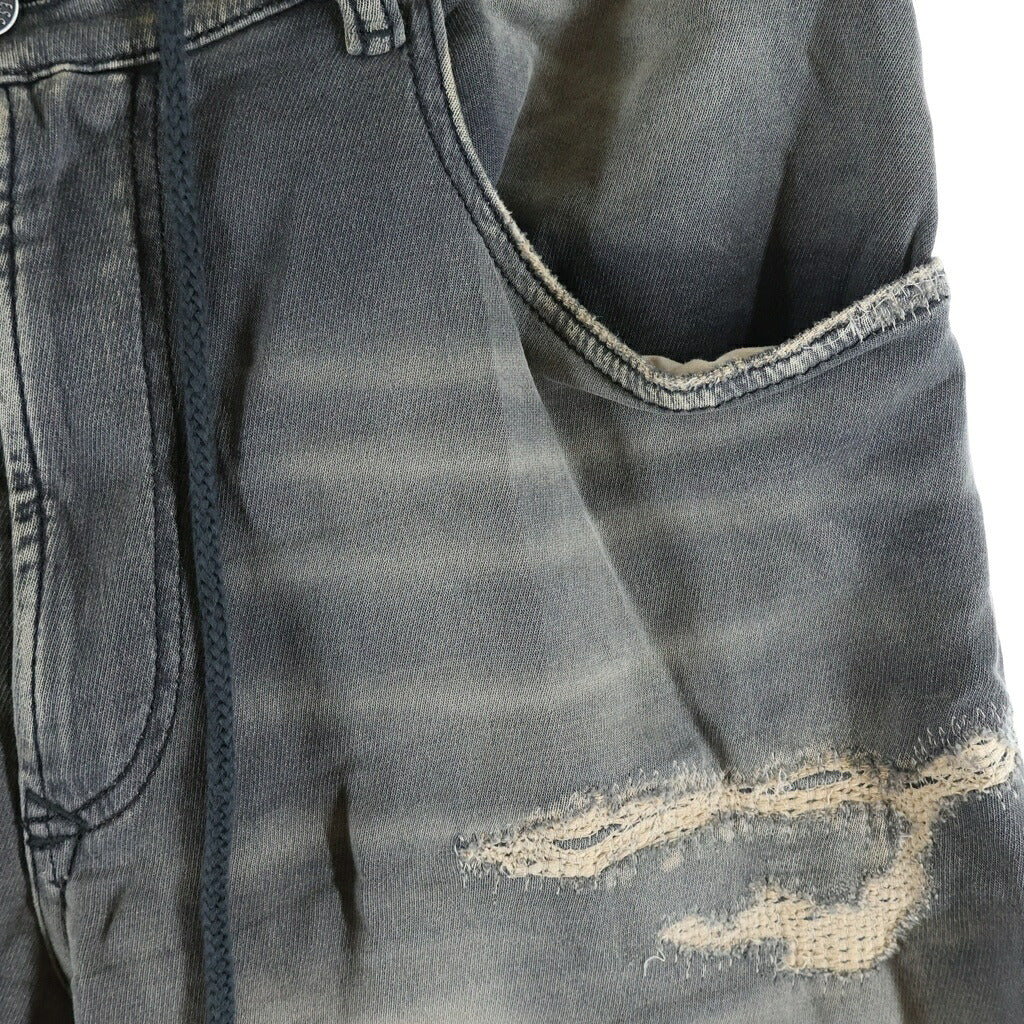DIESEL(ディーゼル) 2032 D-KROOLEY-B JOGG テーパードシルエット ジョグジーンズ ブラック A14847