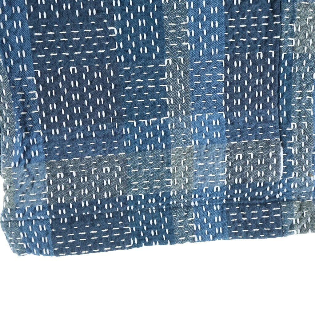 STUDIO D'ARTISAN(ステュディオダルチザン) NORAGI SASHIKO SHORTS 野良着刺し子ショートパンツ ブルー 1827