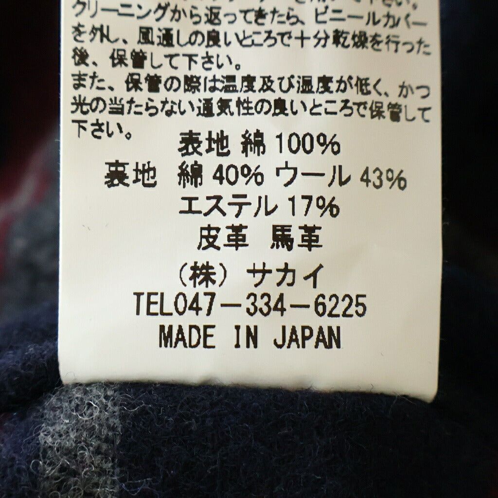 NO BRAND(ノーブランド) EIGHT-G エイトジー 19oz インディゴブラックデニム・ランチコート ネイビー 8JK-18