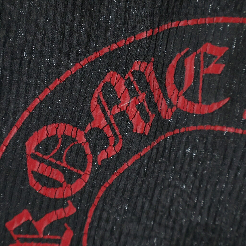 CHROME HEARTS(クロムハーツ) OLD HORSESHOE オールド ホースシュープリントデザイン ノースリーブ タンクトップ ブラック