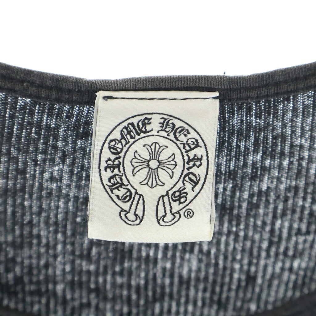 CHROME HEARTS(クロムハーツ) OLD HORSESHOE オールド ホースシュープリントデザイン ノースリーブ タンクトップ ブラック