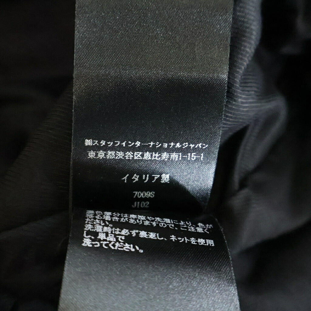 AMIRI(アミリ) ロゴエンブロイダリーデザイン ジップアップ トラックジャケット ジャージー ブラック SRAM426JA072SMRP0L0