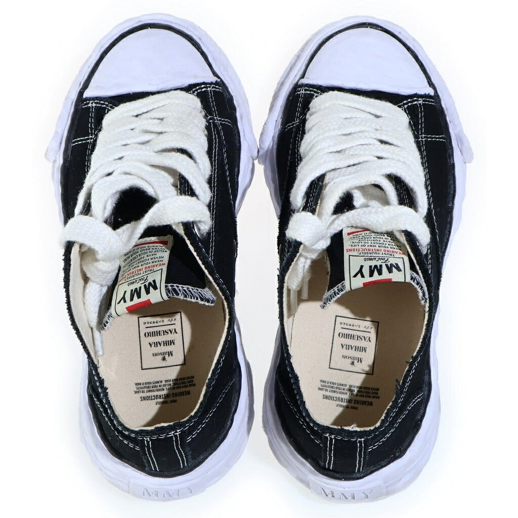 MAISON MIHARAYASUHIRO(メゾンミハラヤスヒロ) PETERSON 23 Original Sole Canvas Low Top Sneaker ピーターソン23 ローカットスニーカー シューズ ブラック/ホワイト A11FW702