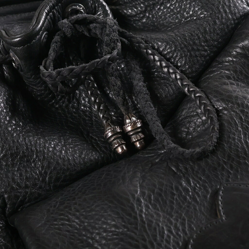 CHROME HEARTS(クロムハーツ) フレアニー ガンスリンガー スクロールラベル レザー バックパック リュックサック ブラック