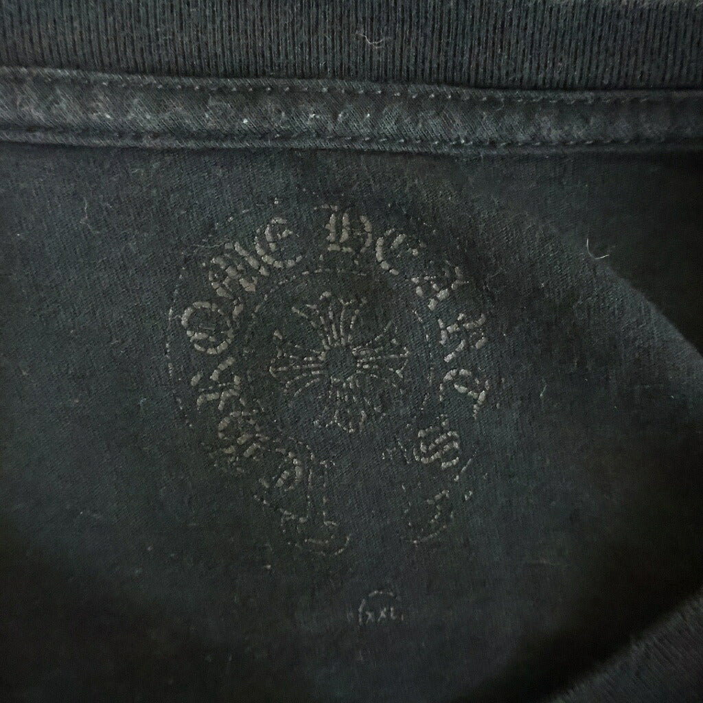 CHROME HEARTS(クロムハーツ) CH L/S 1 STAFF EXCLUSIVE ホースシュープリント グリッター 長袖カットソー STAFF限定 ブラック