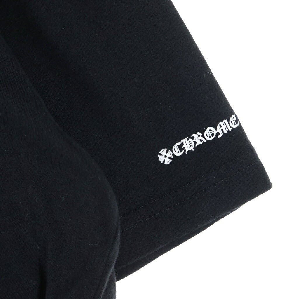 CHROME HEARTS(クロムハーツ) NECK LOGO S/S T-SHIRT ネックロゴプリント 胸ポケット 半袖Tシャツ カットソー ブラック
