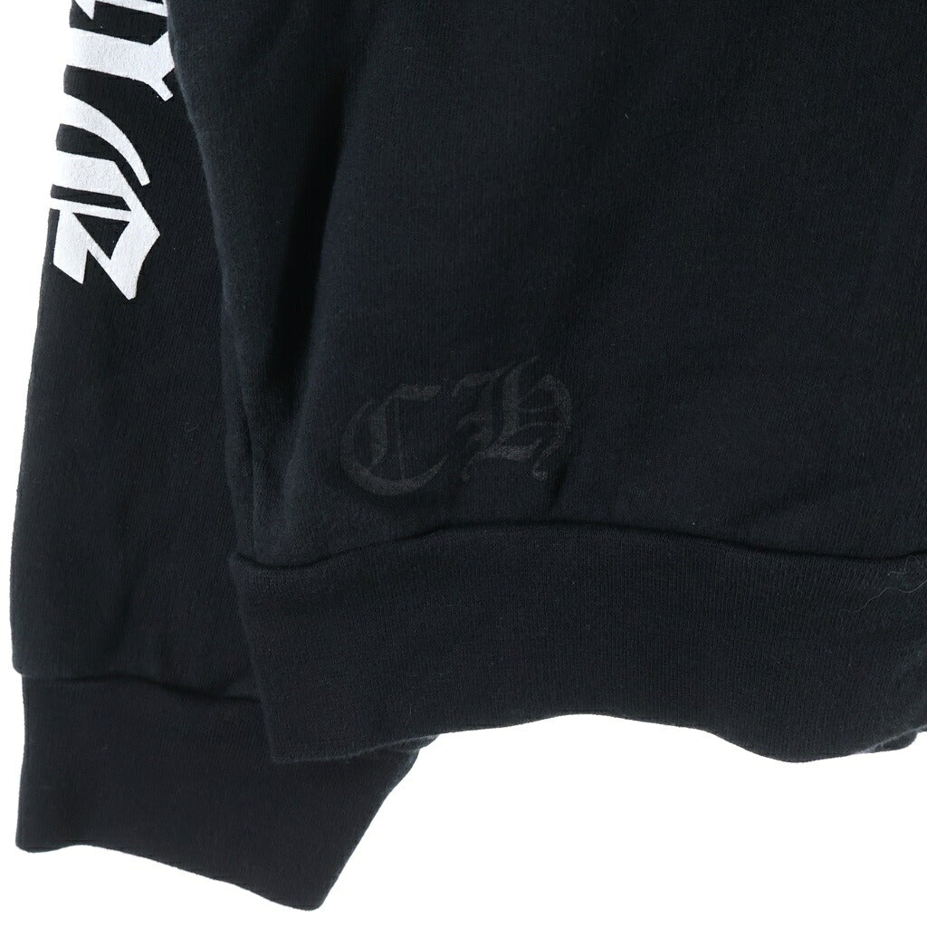 CHROME HEARTS(クロムハーツ) NECK LOGO CREWNECK SWEATSHIRT ネックロゴ クルーネック スウェットトレーナー ブラック