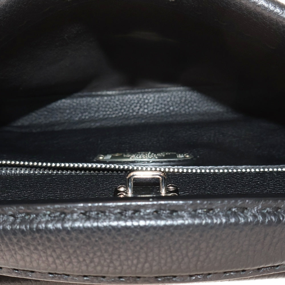 FENDI(フェンディ) セレリア ピーカブー フィットミニ 2WAYショルダーバッグ ハンドバッグ シルバー金具 ブラック レザー 7VA422
