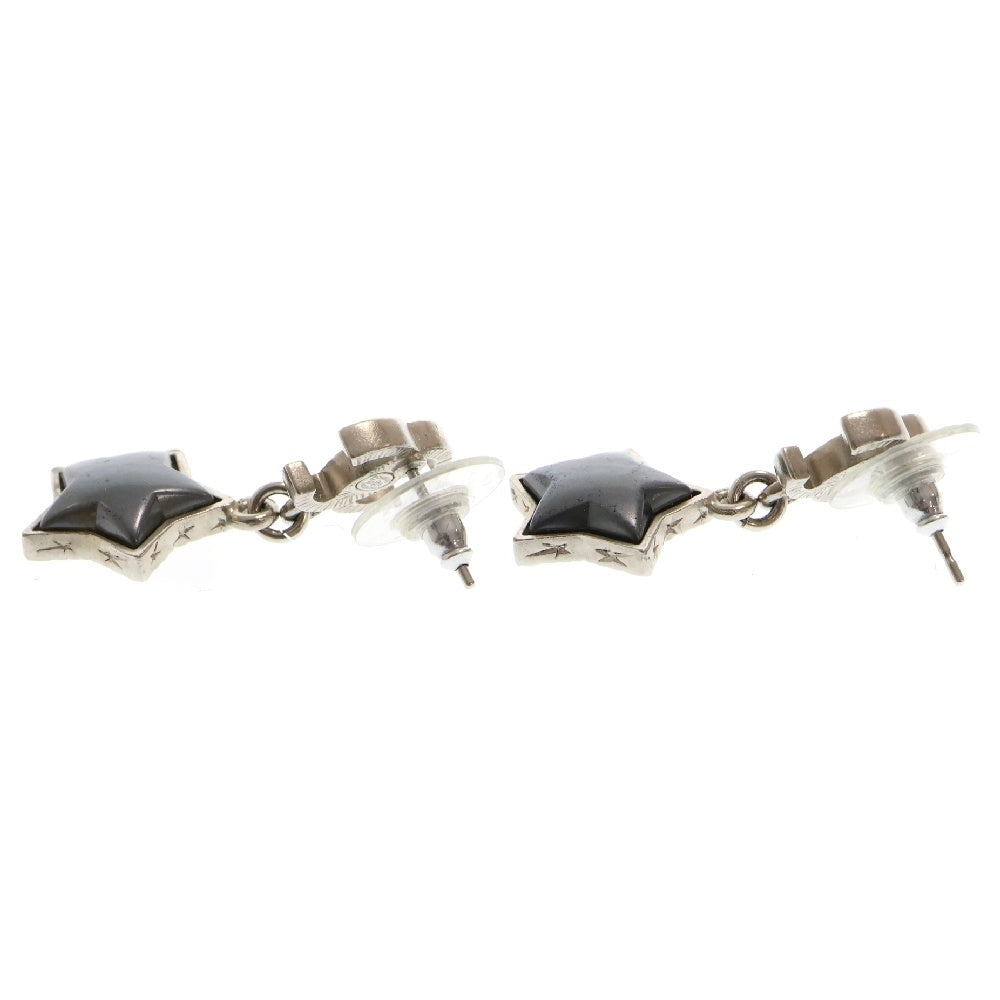 CHANEL(シャネル) ココマーク スター ピアス グレー A17B メタル シルバー アクセサリー