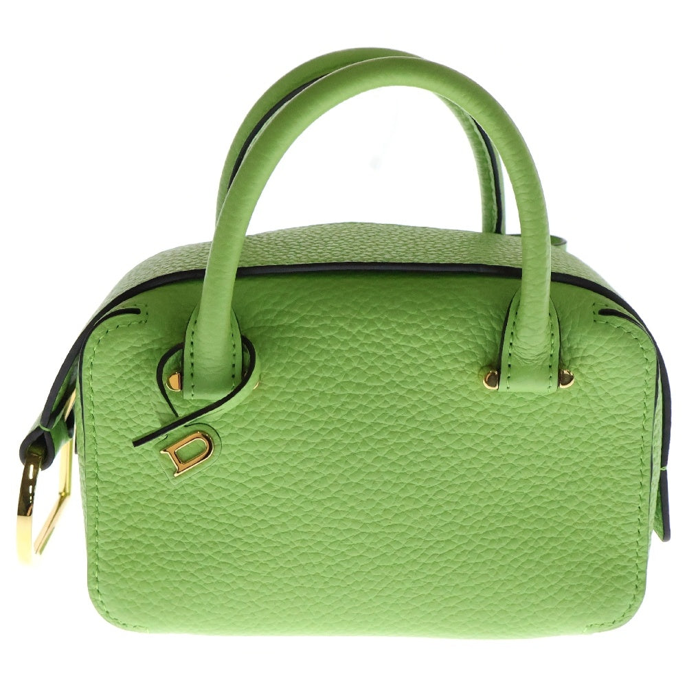 DELVAUX(デルボー) クールボックスナノ グリーン レザー 2WAY ショルダーバッグ ハンドバッグ