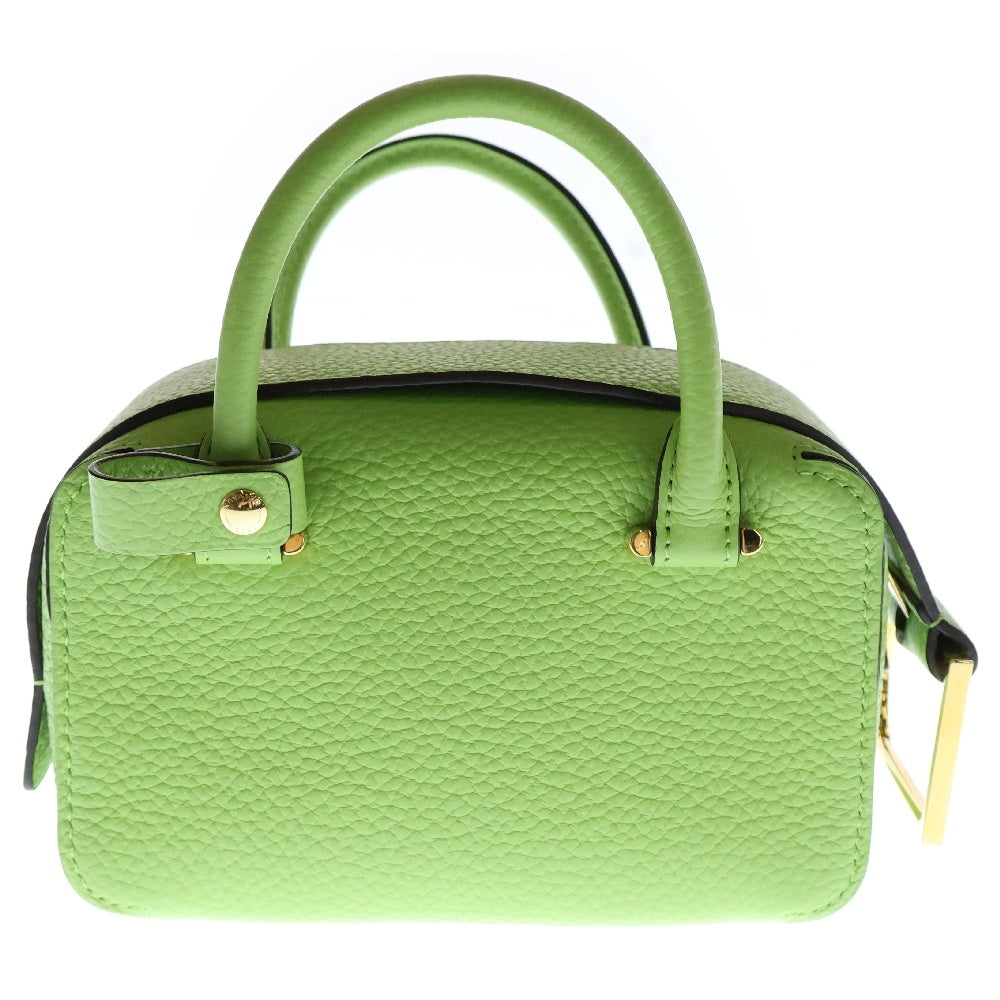 DELVAUX(デルボー) クールボックスナノ グリーン レザー 2WAY ショルダーバッグ ハンドバッグ