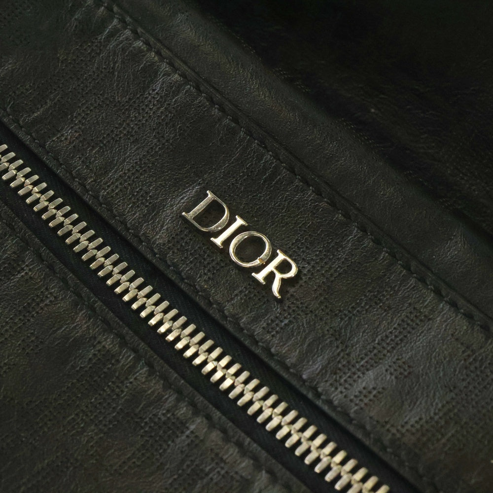 DIOR(ディオール) オブリーク ギャラクシー バックパック ブラック レザー×PVC リュック