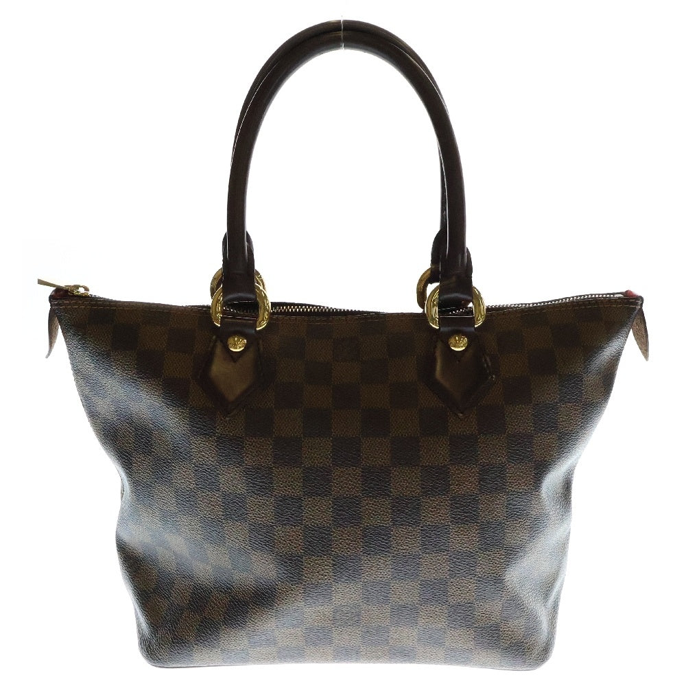 LOUIS VUITTON(ルイヴィトン) ダミエ サレヤPM トートバッグ ハンドバッグ ブラウン ゴールド金具 レザー×PVC N51183