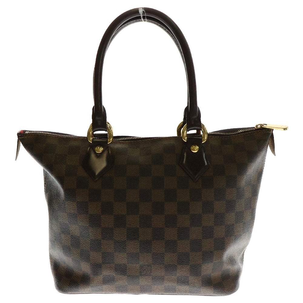 LOUIS VUITTON(ルイヴィトン) ダミエ サレヤPM トートバッグ ハンドバッグ ブラウン ゴールド金具 レザー×PVC N51183