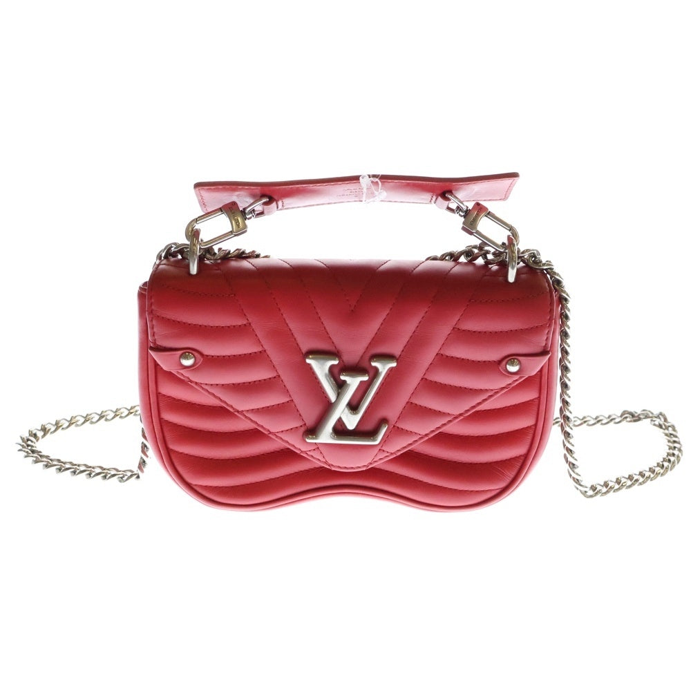 LOUIS VUITTON(ルイヴィトン) ニューウェーブ チェーンバッグPM ショルダーバッグ レッド レザー シルバー金具 M51930