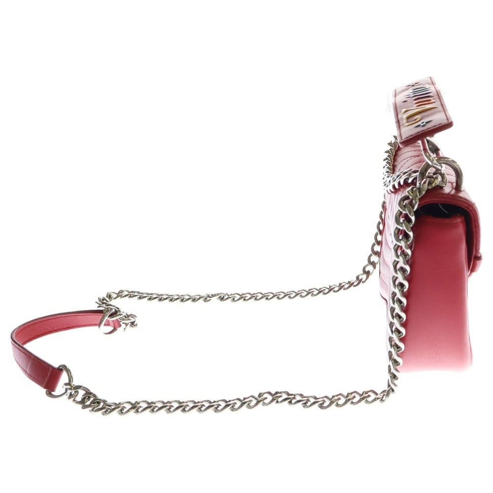 LOUIS VUITTON(ルイヴィトン) ニューウェーブ チェーンバッグPM ショルダーバッグ レッド レザー シルバー金具 M51930