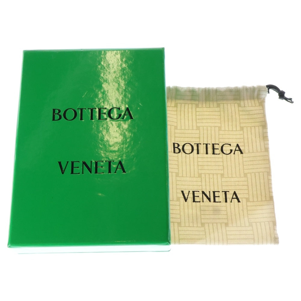 BOTTEGA VENETA(ボッテガヴェネタ) イントレチャート 二つ折り財布 コンパクトウォレット カードケース コインケース ライトグリーン×ネイビー レザー