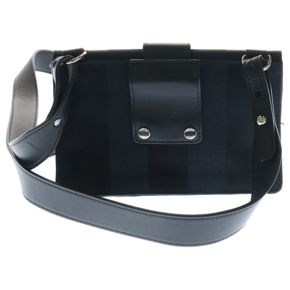 FENDI(フェンディ) バケットスリム ショルダーバッグ ブラック キャンバス 7M0295