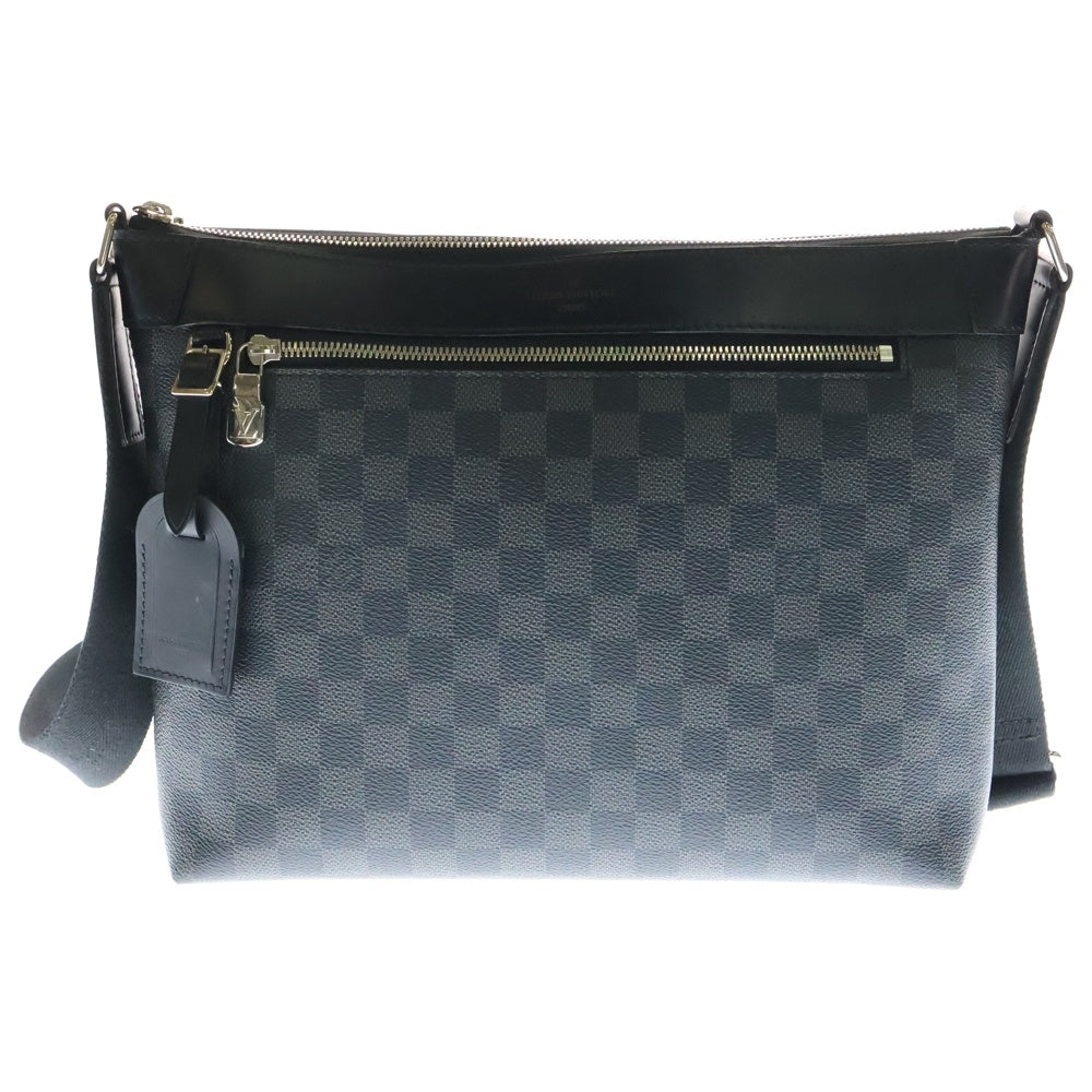 LOUIS VUITTON(ルイヴィトン) ダミエ グラフィット ミックPM ショルダーバッグ メッセンジャーバッグ ブラック シルバー金具 N40003