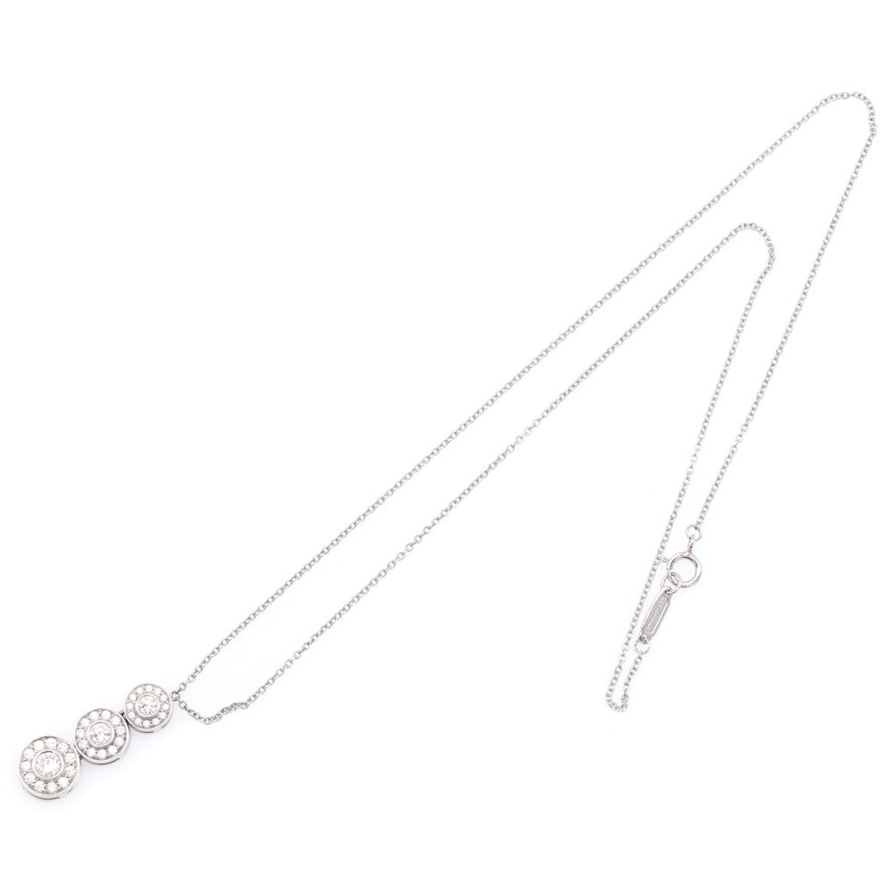 TIFFANY&Co(ティファニー) サークレット トリプルドロップ ダイヤモンド ネックレス Pt950 プラチナ ペンダント