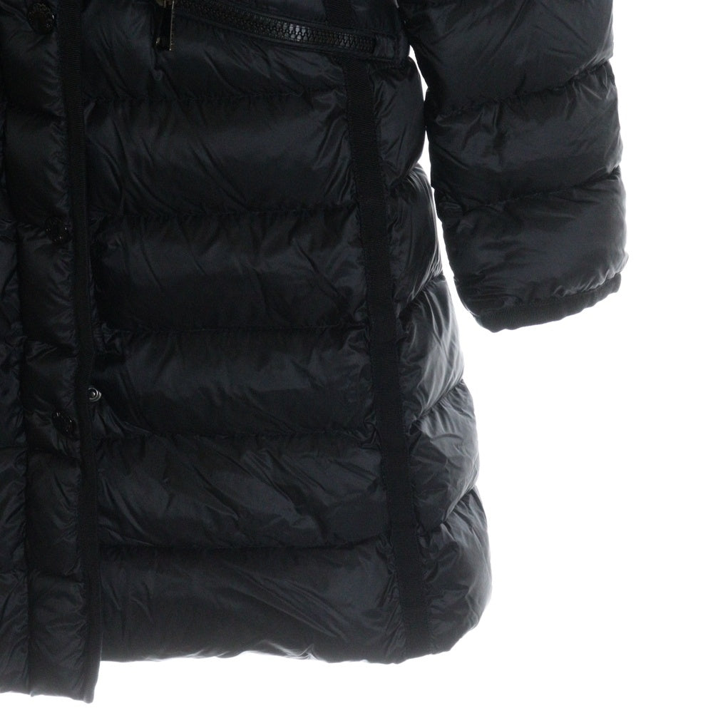 MONCLER(モンクレール) 17AW HERMINE エルミンヌ フーデッド ジップアップ ダウンジャケット コート ブラック レディース C20934930005 53048