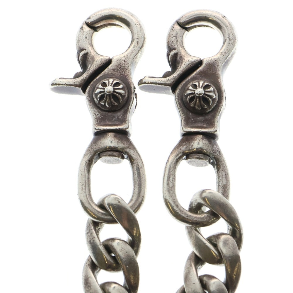 CHROME HEARTS(クロムハーツ) CLASSIC SHORT-T/ 2クリップショートクラシック ウォレットチェーン シルバー BCA068