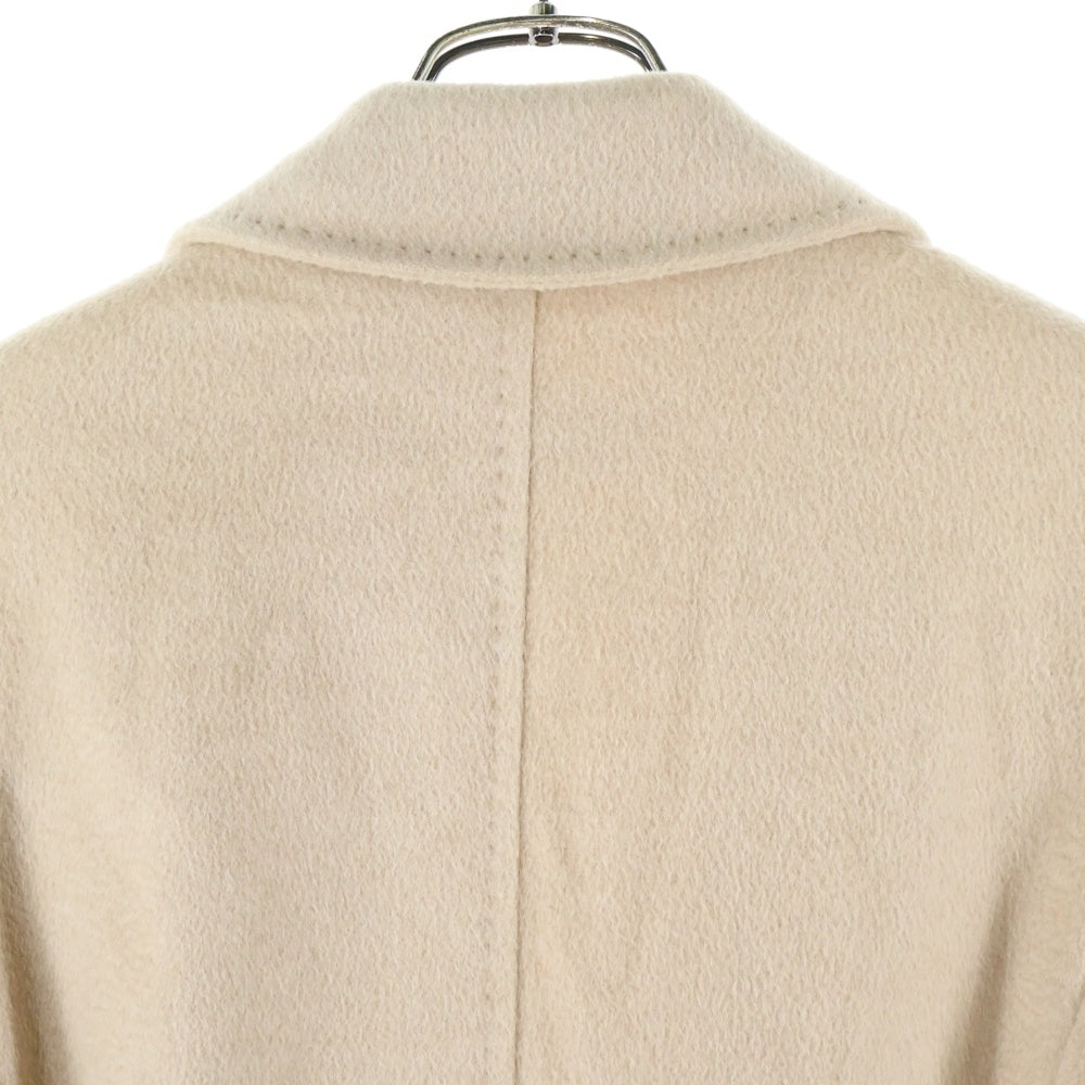 Max Mara(マックスマーラ) マニュエラ キャメル ベルテッド ピークドラペル ロングコート ベージュ レディース