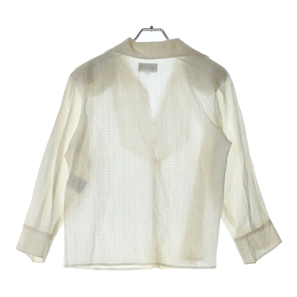 CHANEL(シャネル) コットン レース スキッパー プルオーバー シャツ ブラウス ホワイト レディース P55474V41749