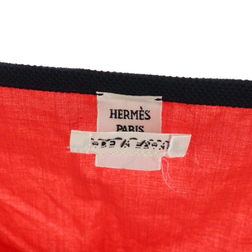 HERMES(エルメス) シェーヌダンクル バックル パイピング 半袖カットソー トップス レッド レディース