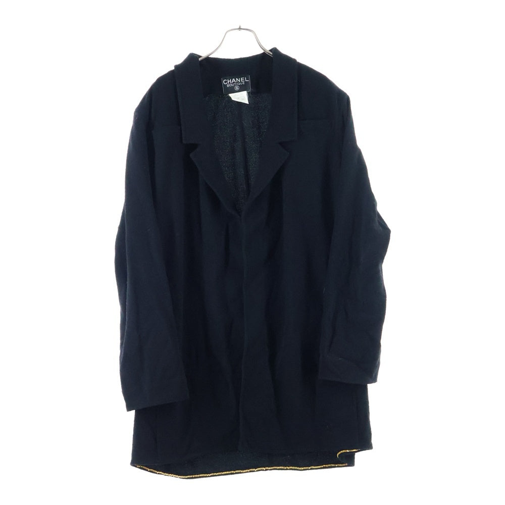 CHANEL(シャネル) 96AW ウール ナイロン テーラードカラー コート ブラック レディース P05828V04346