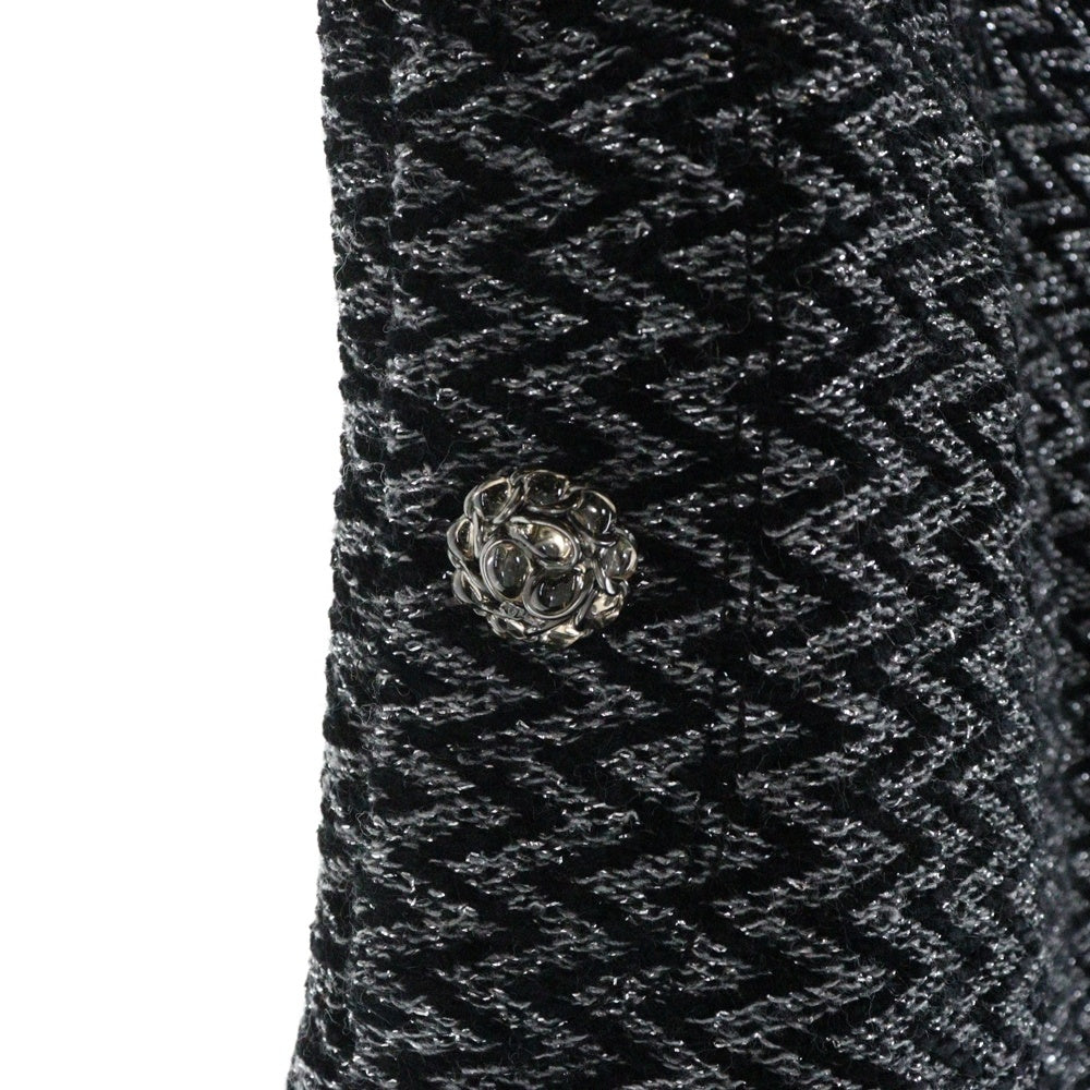 CHANEL // 98P ココマーク ツイード ロング ジャケット CHANEL(シャネル) グリポアボタン ココマークジップアップ