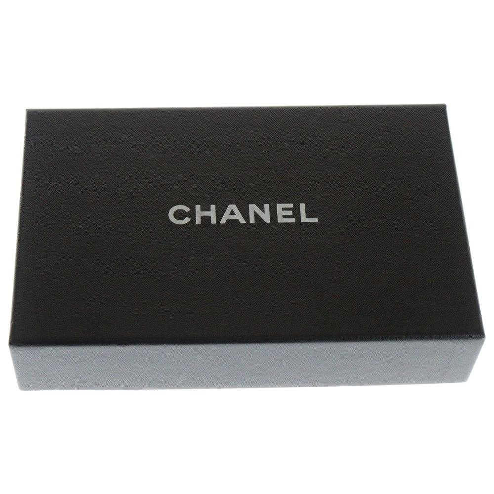 CHANEL(シャネル) Vステッチ 長財布 ロングウォレット ホワイト レザー シルバー金具