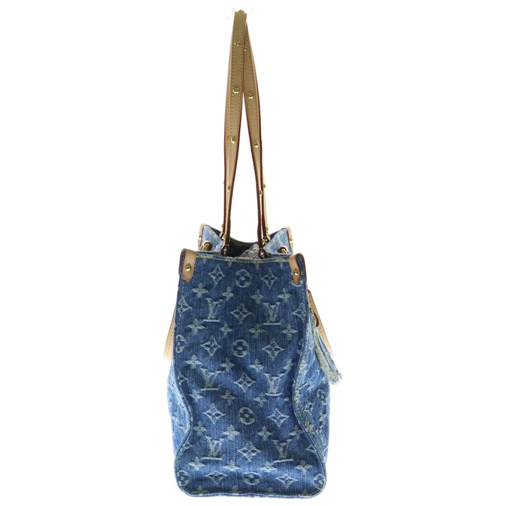 LOUIS VUITTON(ルイヴィトン) モノグラムデニム オンザゴーMM 2WAY ハンドバッグ トートバッグ インディゴ ブルー M46871