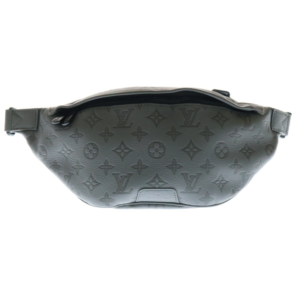 LOUIS VUITTON(ルイヴィトン) モノグラムシャドウ ディスカバリーバムバッグPM レザーボディバッグ ウエストバッグ ブラック/グレー M46108