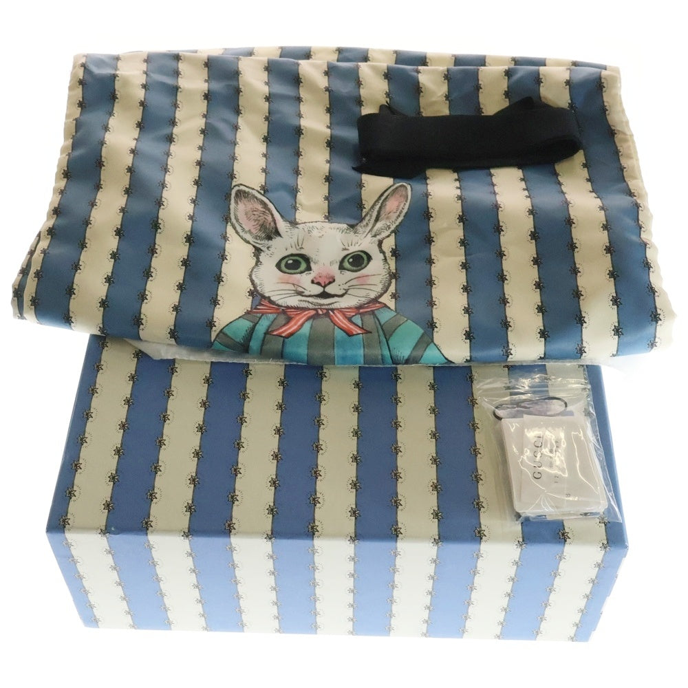 GUCCI(グッチ) ×ヒグチユウコ GGスプリーム チルドレンズ ニャンコとアノマロ PVC レザー 2WAY ハンド ショルダートートバッグ シルバー金具 ベージュ/ピンク 612992
