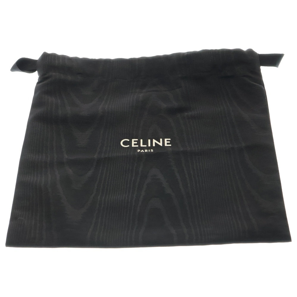 CELINE(セリーヌ) トリオンフ ティーン シャイニーカーフスキン レザーショルダーバッグ ブラック