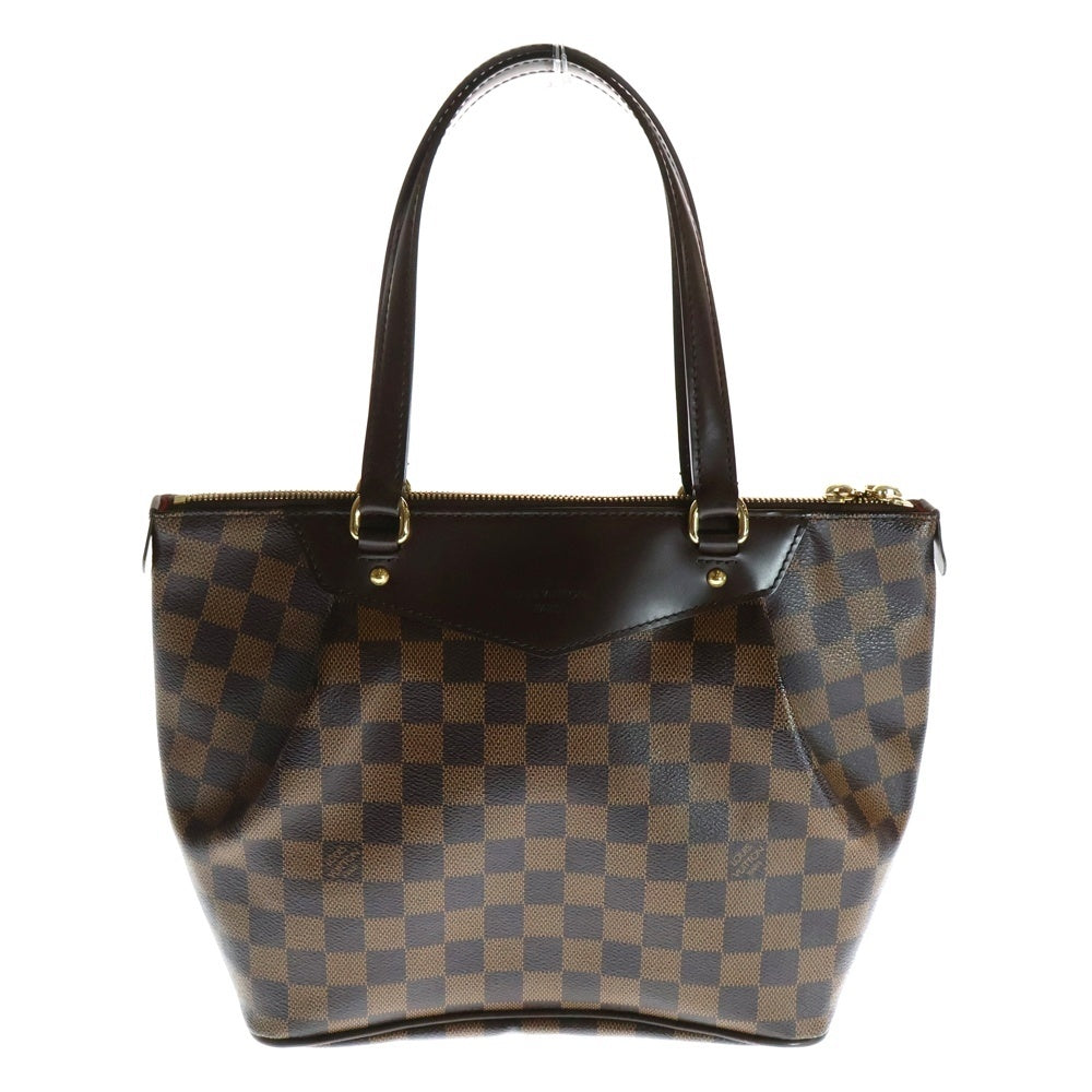 LOUIS VUITTON(ルイヴィトン) ウエストミスターPM ダミエエベヌ PVC レザー ハンド トートバッグ ゴールド金具 ブラウン N41102