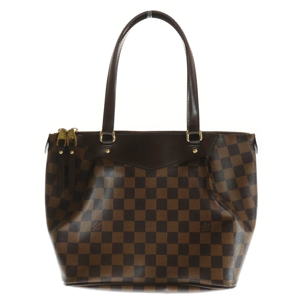 LOUIS VUITTON(ルイヴィトン) ウエストミスターPM ダミエエベヌ PVC レザー ハンド トートバッグ ゴールド金具 ブラウン N41102